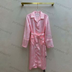 Jacquard Sleepwear For Women Nightgown Lapel Nightdress Bathrobe Gown Nightwear Loungewear