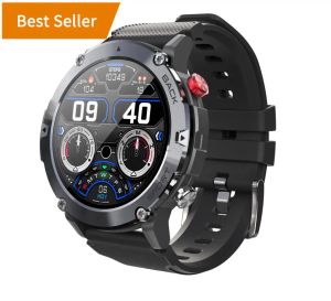 Uhren Military C21 Smart Watch Men Bluetooth Call Fitness Tracker 5ATM WASGERFORTES SPORT Smartwatch für iPhone Android Telefon 2023