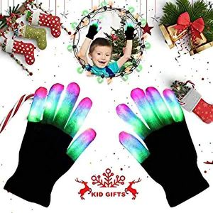 1 para NOWOŚĆ PRYWACJA PARTALNE Zabawki LED Flashing Magic Glove Blow in the Dark Toys Light Up Finger for Party