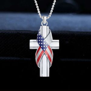 Modehalsband Cross American Pendant Jewelry Anniversary Gift