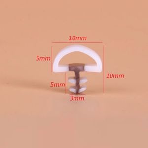 Wooden Door Slot Groove Rubber Seal Strip Hollow TPE Bulb Seals Perimeter Bumpers 3 x 8mm 10mm 12mm x 10mm 10m Brown White