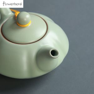 Grande Ru Kiln Cerâmica Kung Fu Conjunto de chá Teaware Tule de chá Copo de chá Gaiwan Infusser Filtro de chá Pote de chá e xícara de chá