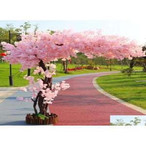 Decorative Flowers Wreaths Artificial Cherry Tree Landing Simation Flower Ornaments3048610 Drop Delivery Home Garden Fest Homefavor Dhnea