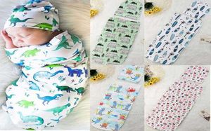 Bebek uyku tulumu şapka sevimli stil kundaklar çizgi film dinozor çiçekler baskılı çocuk bebek sarılı9866447