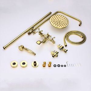 Misturadores de chuveiro de banho de ouro 8 