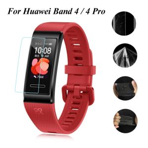 Huawei Band 4 4 4 Pro Smart Watch HD Clear Soft TPU Hidrojel Koruyucu Film Ekran Koruyucular Tam Kapak Temperli Cam