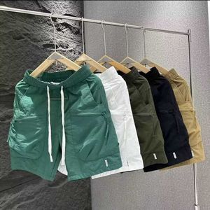 Shorts for Mens Summer Thin and Stylish Casual Workwear Pants with Pockets Zippers Solid Color Quick Drying Straight Leg Capris