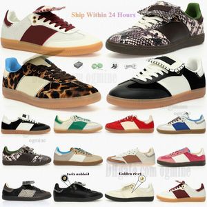 Oryginały OG Wales Bonner Pony Treners Designer Lopard Drukuj Low Plat Platform Gym Rubber Tan Niepoślizgowa podeszwa Oute Classic Mens Woman Casual Shoe 36-45 Q6AE##