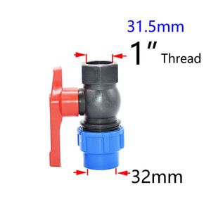 20/25/32/40/50mm PE Pipe Quick Connector With Female Thread 1/2 3/4 1 1.2 1.5" Water Pipe Joint Plastic Fittings