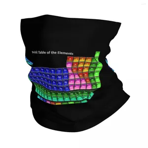 Scarves Periodic Table Of Elements Chemistry Bandana Neck Gaiter Printed Balaclavas Wrap Scarf Multifunctional Headband Hiking For Men