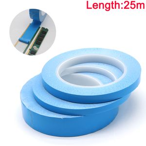 Width 8/10/12/20/25/30/40/50 mm Transfer Tape Double Side Thermal Conductive Adhesive Tape for Chip PCB LED Strip Heatsink Blue