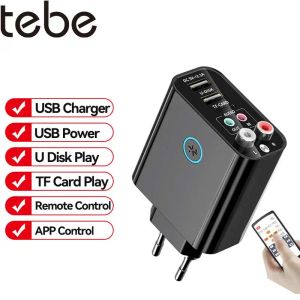 Laddare Tebe 2 i 1 Bluetooth 5.0 Mottagare sändare 3,5 mm RCA Trådlös ljudadapter U DISK/TF Play Support App Control USB Charger