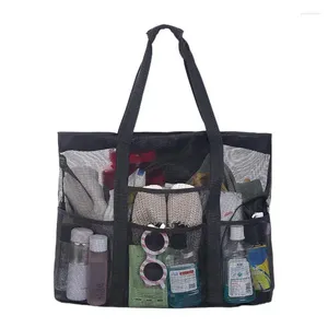 Storage Bags Mesh Shower Bag Travel Compression Packing Baggage Kids Lunchbox Grocery Container With Cooler Insulation Box For College