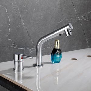 BECOLA BAMBRUM TUB FAUCET SINGLE HANDLING Dra ut Spout Tap Deck monterad badkran Mässing Black Bathtub Faucet Water Mixer