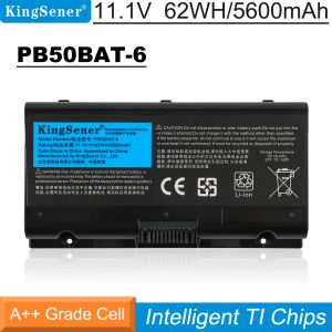 Baterie Kingsener PB50BAT6 bateria laptopa dla Clevo PB51RFG PB70EFG PB71EFG dla PowerSpec 1720 1520 dla Sager NP8371 3INR19/662