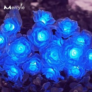 100LEDS Solar Power String Lights Outdoor Водонепроницаемые рождественские сказочные светильники 2 режимы розовая лампа для праздничных светодиодных струн в саду 300G