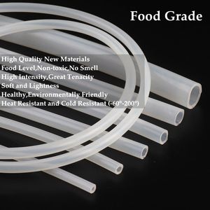 100cm I.D 2~7mm Food Grade Clear Transparent Silicone Hose Heat Resistant Flexible Silicone Tube Soft Pipe Aquarium Rubber Hose