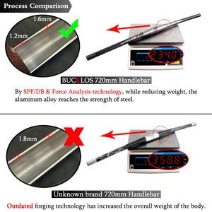 Bucklos 25.4mm 31.8mm مقود دراجة 660 مم 720 مم 780 مم MTB مقود الدراجة الفائقة الناهض/مسطح المقبض الإكسسوارات الدراجة