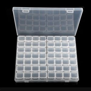 28/56/224 SLOTS Plastförvaring Box Diamond Målning Kits Nail Art Rhinestone Toole Pärlor Lagring Box Case Organizer Holder Sale