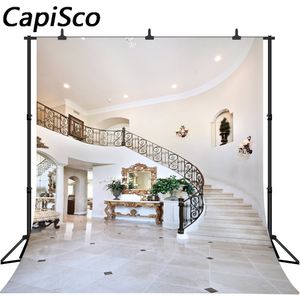 Capisco Studio Photo Vinyl Horizontal Party Photography Backdrops Stairs Building Wedding Photo Background For Portrait