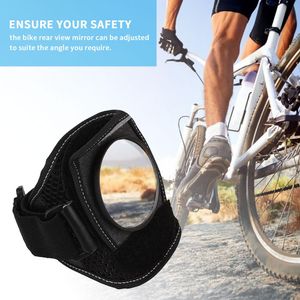 Bike Rear View Mirror Cycling Hand Wrist Mirror Safety Bicycle Arm Back Rearview Portable Reflector Wrist Mirror Accessories