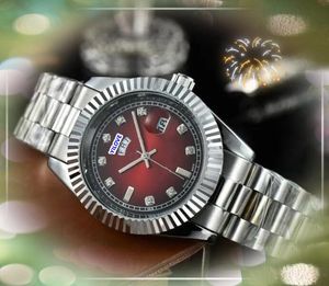 Herren Drei Stiches Automatic Date Uhren Frauen Sapphire Glas 40mm Japan Quarz Bewegung Tag Datum Uhrzeit Wasserdicht gut aussehende Armbanduhr Geschenke