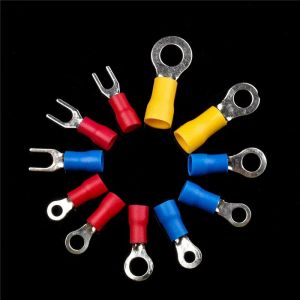 102/122/222/280/300pcs Assorted Spade Terminals Insulated Cable Splice Butt Connector Electrical Wire Crimp Ring Fork Lugs Kit