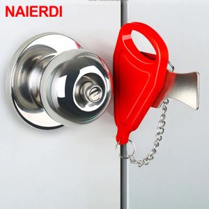 Naierdi Portable Hotel Door Lock Lock Lock Hood Rope Door Lock против крамонта