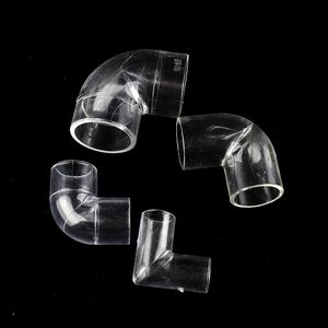 1/2/5/10pcs 90 ° Acryl Ellbogenanschluss transparente Rohrvermessungen Aquarium Wasser Tuhro -Verbindungen Klar Plexiglass -Rohrlieferanten