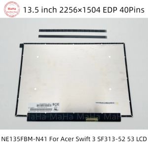 Screen 13.5" For Acer Swift 3 SF31352 SF31353 Laptop Display LCD LED Screen NE135FBMN41 V8.1 EDP 40Pins 2256x1504 ips Swift 3 N19H3