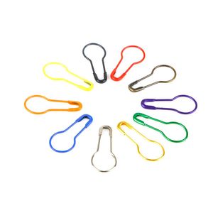 Mix Color 100pcs Safety Pin Gourd Shape Metal Clips Marker Tag Gourd Pins Safe Craft Knitting Cross Stitch Holder DIY Sewing Kit