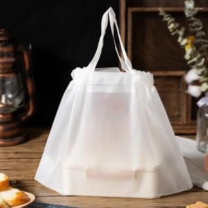 Depolama torbaları, ambalaj torbası bağı ağız çekme ipi salatası salatası gıda portatif dim değeri kalınlaştırılmış plastik