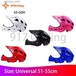 Caschi ciclistici gipsy 12 pollici bambini bmx ciclismo casco bike bike a pieno viso PC+EPS EPS Resistente al materiale resistente al materiale per skateboard Casco Pustbike L48