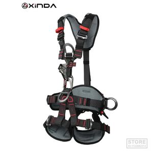 Xinda Hua Series Rock Climbing Harness حزام أمان كامل للجسم مكافحة السقوط القابلة للإزالة معدات حماية الارتفاع خمسة نقاط 240325