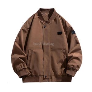 2023 야구 겨울 남성 패션 프린트 아웃 도어 디자인 재킷 캐주얼 한 단색 Everything Street Warm Stone Coat