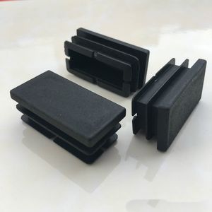 20*(40.50.60.70.80.100)mm,Black Square tube plug, plastic plug,Non-slip, Table chair stool foot pad, Furniture foot support