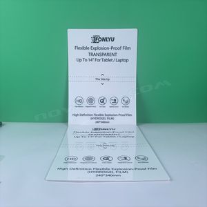 30st Big Size Hydrogel Film för Notebook Tablet Screen Protector Hydraulic Sheet For Sunshine Fonlyu All Film Cutting Machine