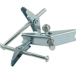 2-10st Metal Spring Växelvinge Växelankare M4 M5 M6 M8 M10 Gipsboard Hollow Wall Cavity Fixing Bolt Hårdvarufästen