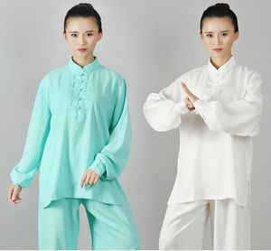 Hochwertige Frauen Springsummer Baumwollline Tai Chi Kung Fu Uniformen Taiji Anzüge Kampfkunst Wushu Kleidung