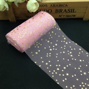 5m/roll 8cm stjärna tyll konfetti glitter tyll bakning tårta topper tutu pom bow mjuk squine tulle diy bröllop födelsedag dekoration