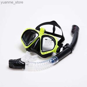 Máscaras de mergulho máscara máscara máscara máscara máscara de mergulho máscara de nadar snorkel é adequado para a câmera esportiva subaquática da GoPro Y240410