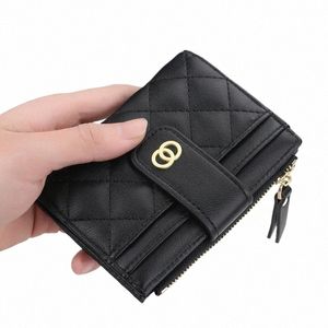 Nowe portfele kobiety Fi pu skórzana najwyższej jakości torebka Krótka karta Portfel marki dla kobiet t2rt#