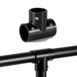 Tubo Tubo Conector espessado preto para diâmetro de 25 mm Roupas de fixação móvel RACK RACK RACK ENCONRAMENTOS