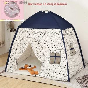 Toy Tents 135*125*105cm Kids Princess Tent Indoor Outdoor Folding Castle Bed Little Castle Princess Oversized House Game Birthday Gifts L410