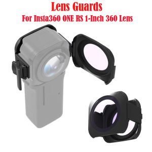 Kameror Snap On Premium Lens Guard för Insta360 One RS Accessory Lens Guard för Insta360 One Rs 1Inch 360 Edition Camera Protect Cover Cover