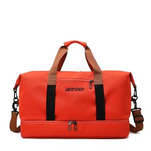 ダッフルバッグは荷物ハンドバッグを運ぶ短い旅行のために大容量携帯用ユニセックスドライとウェット分離のエクササイズBagduffel2278