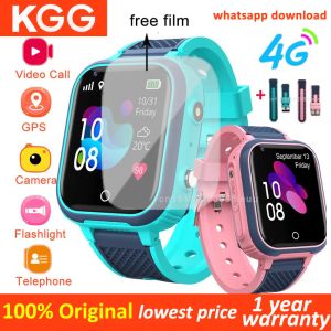 Relógios LT21 4G Kids Smart Watch Phone GPS WiFi Video Chamada WiFi SOS Video Chamne IP67 Câmera à prova d'água Smartwatch Whatsapp Download