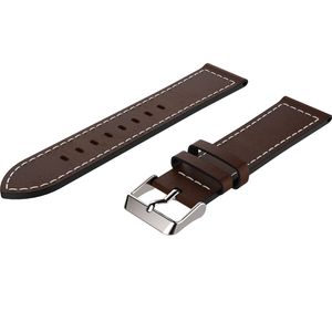 22mm Watchband Replacement Genuineleather Wrist Strap Band för Xiaomi Haylou Solar LS05 Smart Watch Band Wristband Armband