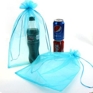 50pcs 7x9 15x20 17x23 30x40cm large Organza Bags Jewelry Candy Bag Wedding Favors Bags Mesh Gift Pouches Jewelry Display 5z