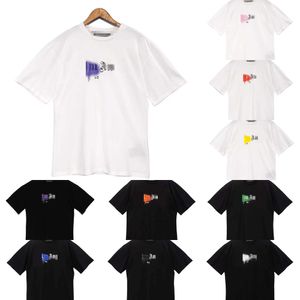 Lüks T Shirt Palmiye Açıları Erkek T gömlek gevşek Tee Yaz Pamuk Beyaz Siyah Baskı Mektup Gömlek Moda Markası Tshirt Nefes Mümkün Konfor Tasarımcı Giysileri